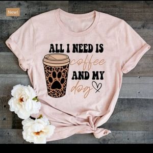 Coffee & dog tee